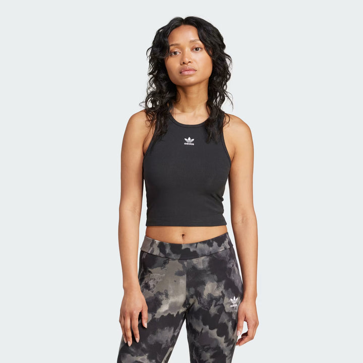 TOP ADIDAS ORIGINALS ESSENTIALS RIBBED BLACK