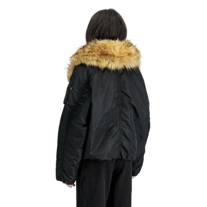 F258009 - Giacche - Donna - Alpha Industries - Bomber - INDUSTRIES CROPPED MA-1 - Collo In Pelliccia Estraibile - REMOVE BEFORE FLIGHT - Abbigliamento - Autunno/Inverno 2025