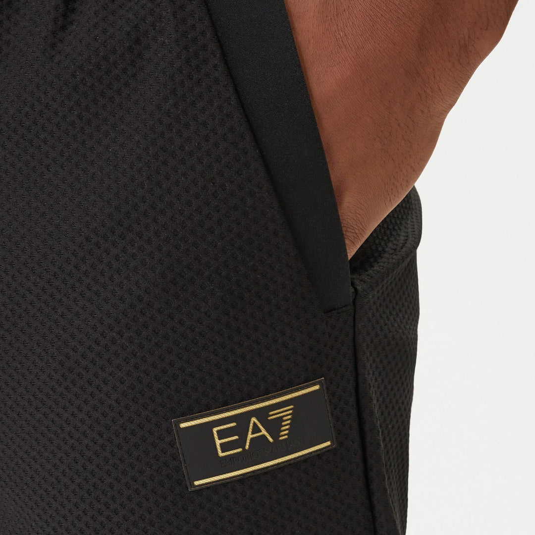PANTALONI TUTA UOMO EA7 EMPORIO ARMANI NERO E ORO