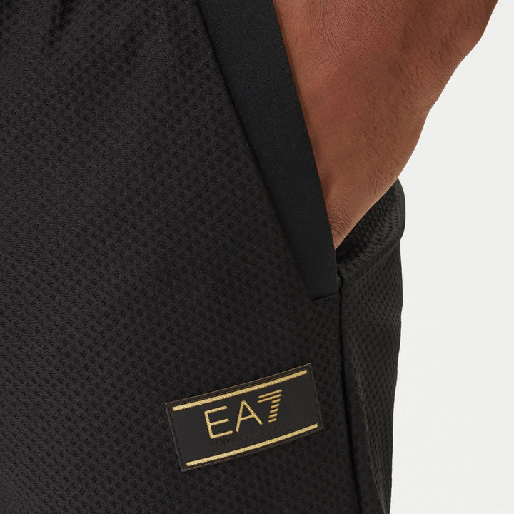 PANTALONI TUTA UOMO EA7 EMPORIO ARMANI NERO E ORO