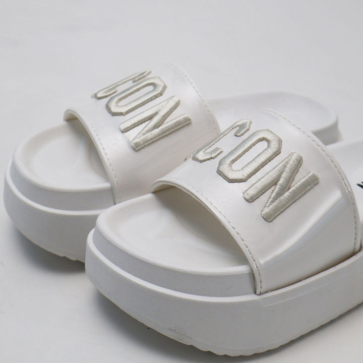 CIABATTE ICON PLATFORM LOGO RELIEF DONNA