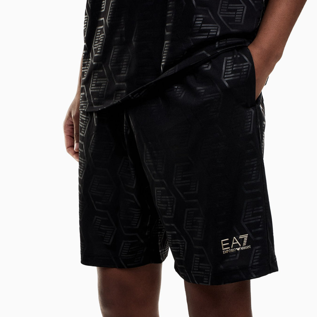 COMPLETO UOMO EA7 EMPORIO ARMANI SET T-SHIRT E SHORTS SOCCER