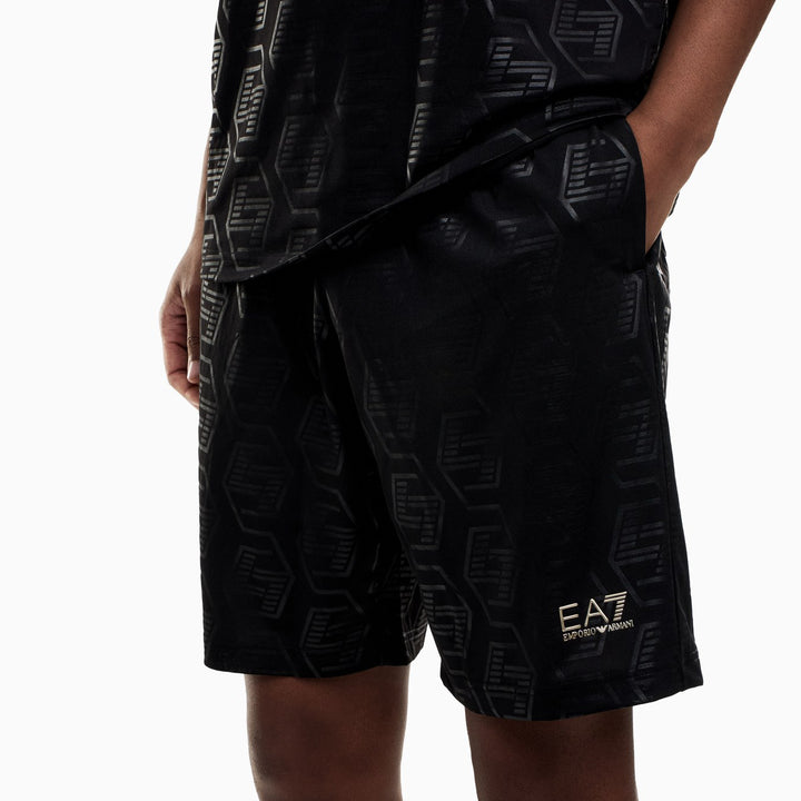 COMPLETO UOMO EA7 EMPORIO ARMANI SET T-SHIRT E SHORTS SOCCER