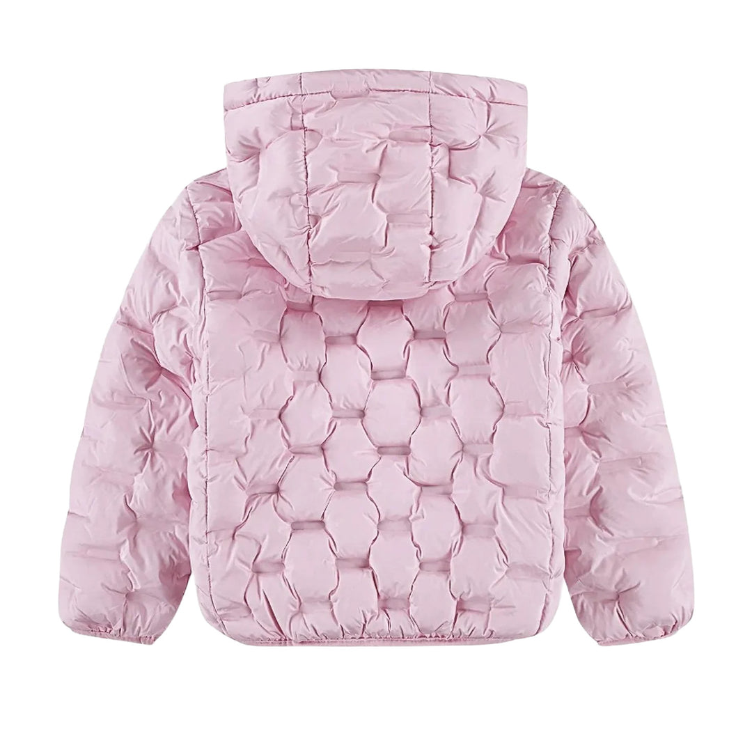 36N108 - Giacche - Giubbotto - NIKE - Bambini - SEAMLESS QUILT PUFFER - Logo - Swoosh - Finitura Metallizzata/Iridescente - Zip Integrale