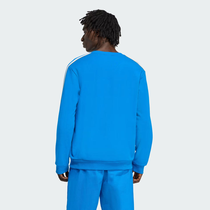 FELPA GIROCOLLO ADIDAS ORIGINALS REAL MADRID TERRACE ICONS BLU BIRD JN3066