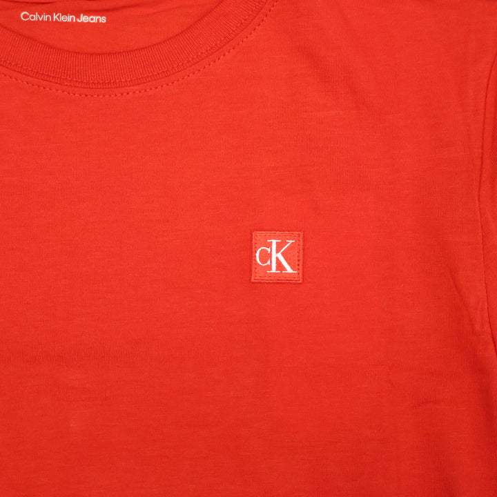T-SHIRT CALVIN KLEIN LOGO RED JUNIOR
