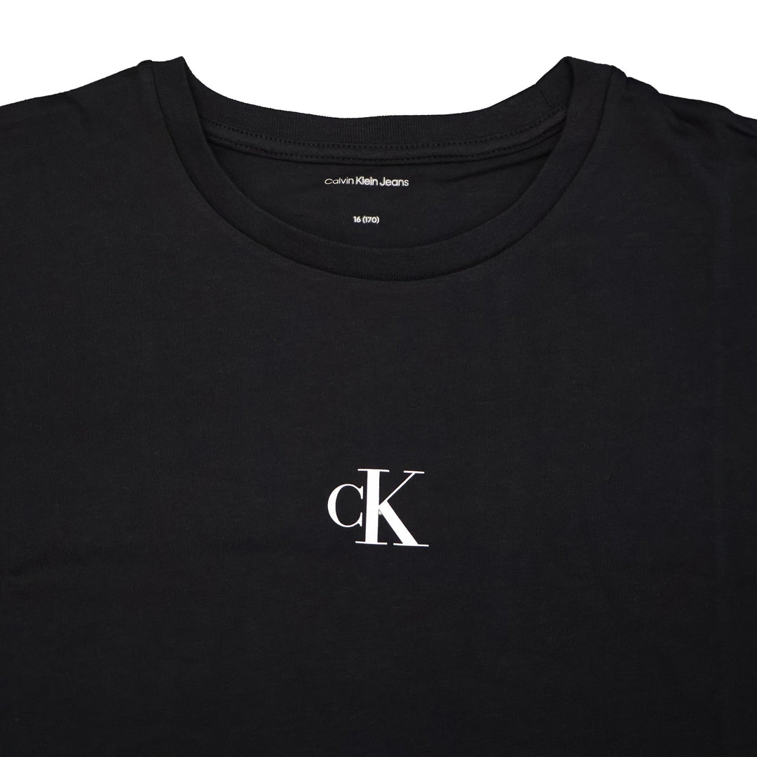 T-SHIRT CALVIN KLEIN JEANS CHEST MONOLOGO UNISEX NERA