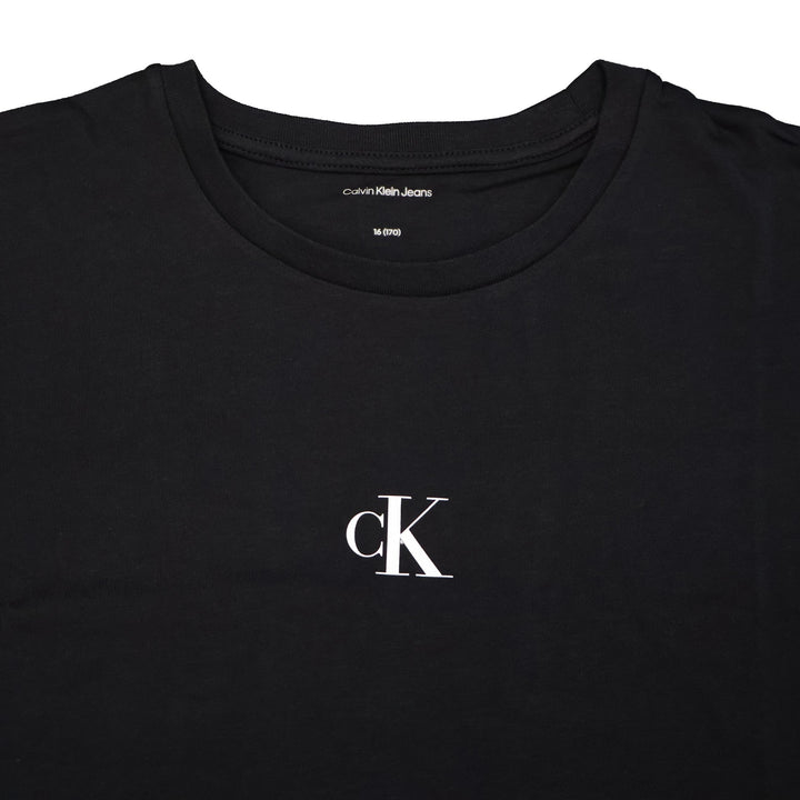 T-SHIRT CALVIN KLEIN JEANS CHEST MONOLOGO UNISEX NERA