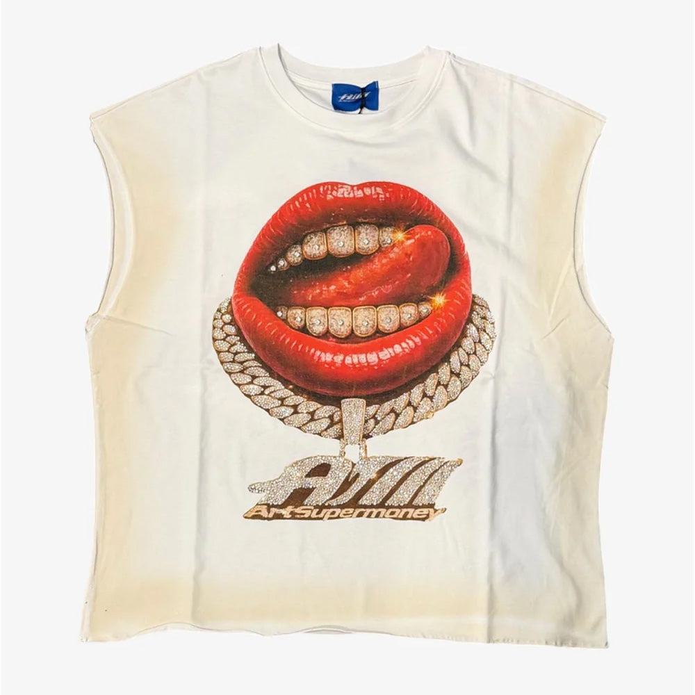 CANOTTA UOMO ART SUPER MONEY SMANICATA GRILLZ