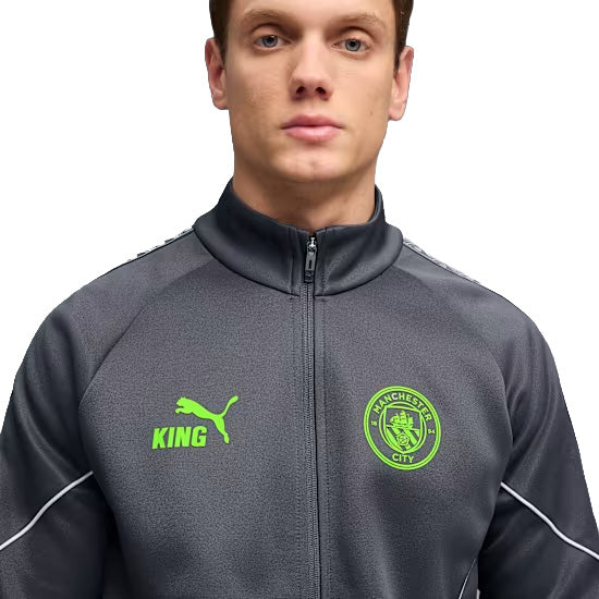 GIACCA PUMA MANCHESTER CITY FC KING ANTHEM 782173 GRIGIO VERDE UOMO