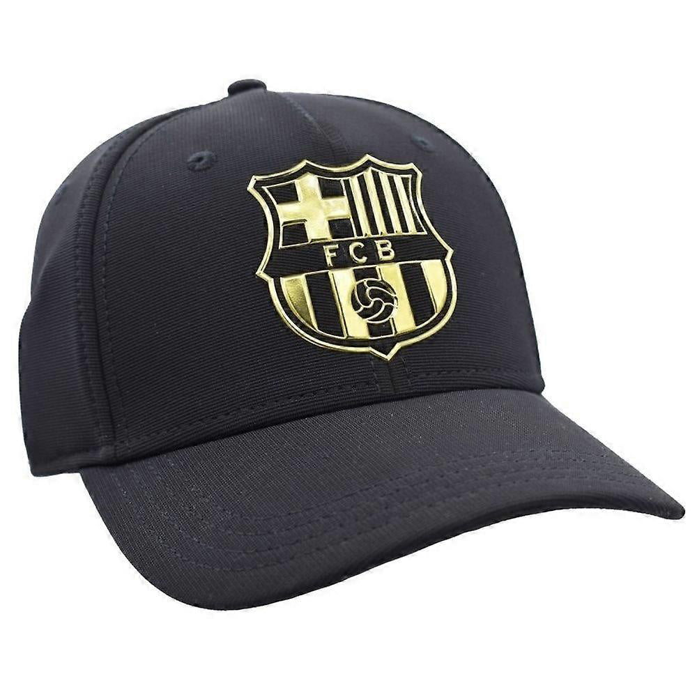 5001GBNO - Cappelli - F.C. BARCELONA - Elegante - Nero - Accessorio Versatile - Monocromatico - Look Sportivo/Casual - Baseball Classico - Look Sobrio & Elegante - Uomo