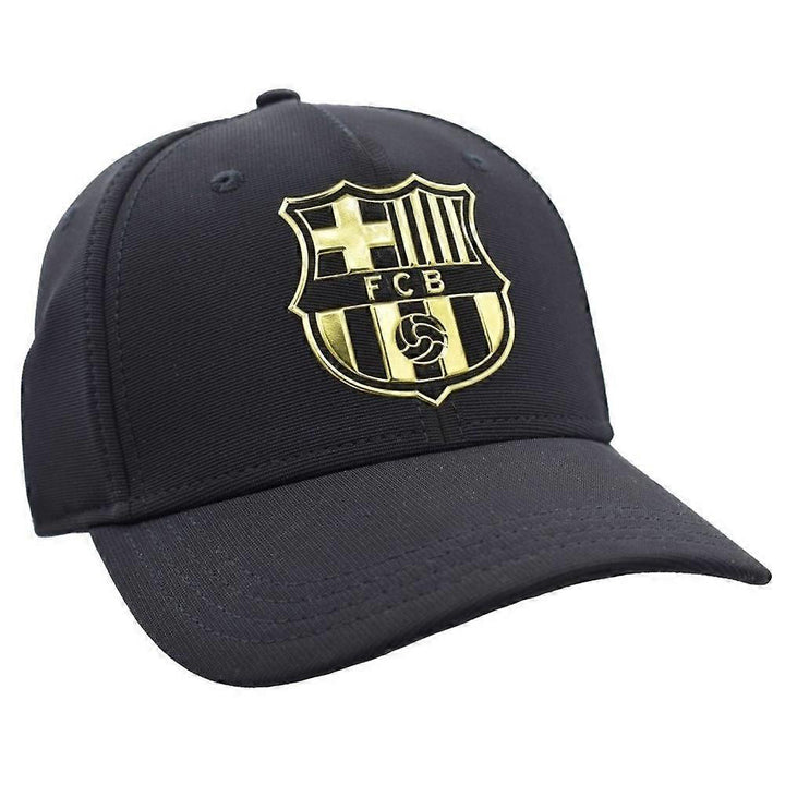 5001GBNO - Cappelli - F.C. BARCELONA - Elegante - Nero - Accessorio Versatile - Monocromatico - Look Sportivo/Casual - Baseball Classico - Look Sobrio & Elegante - Uomo