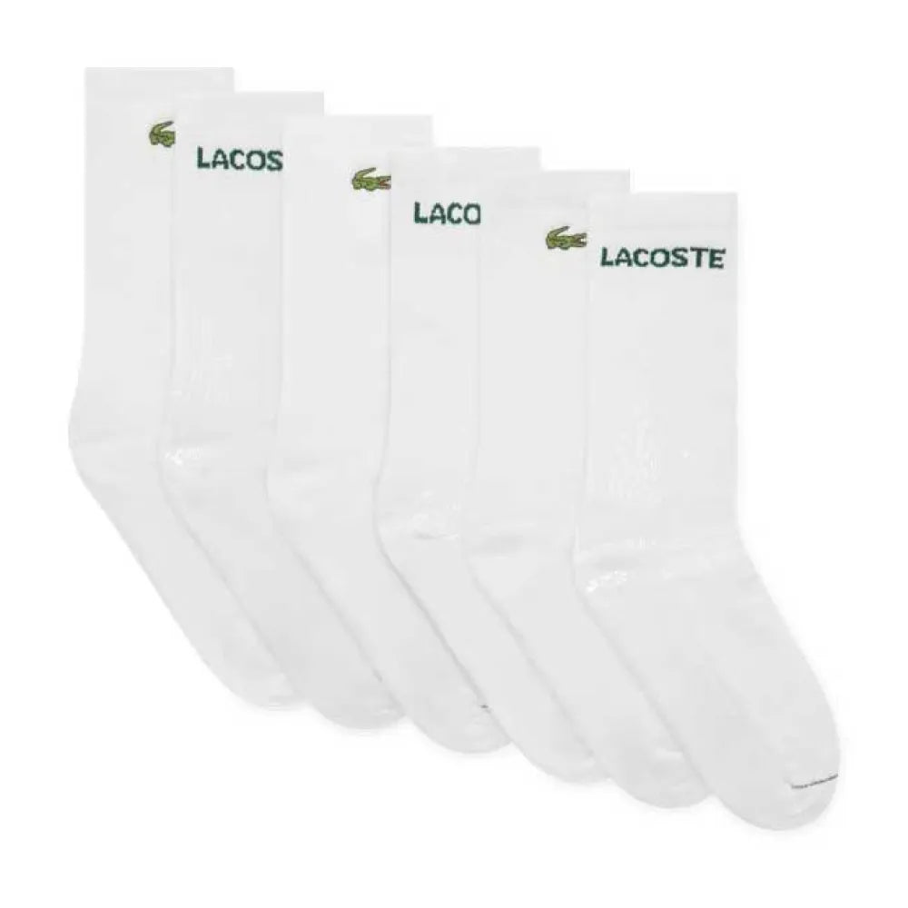 6 PAIRS LACOSTE UNISEX SOCKS