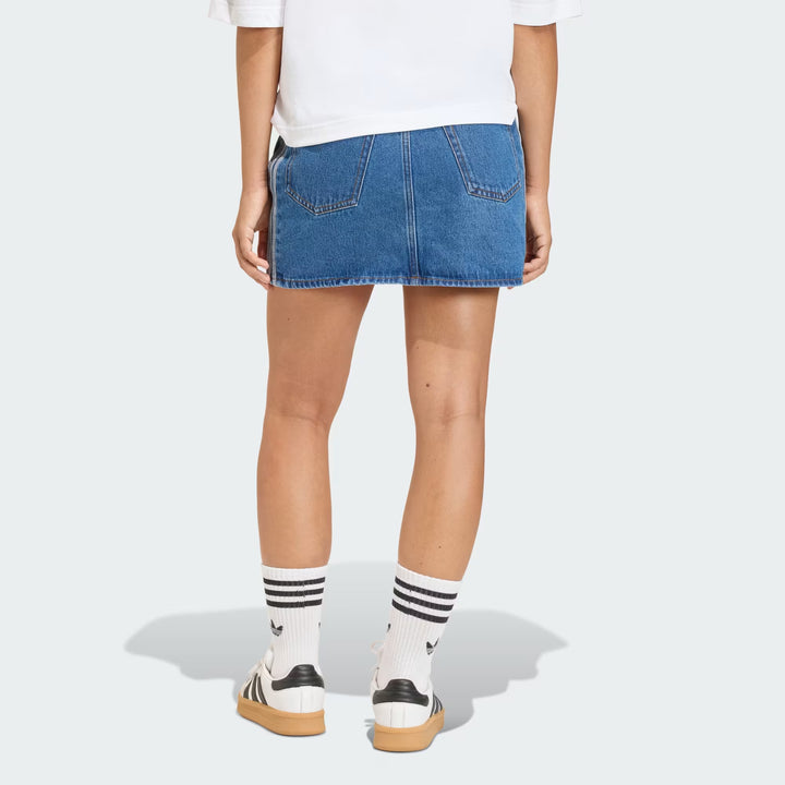 GONNA DONNA ADIDAS ORIGINALS DENIM CON TRE STRISCE