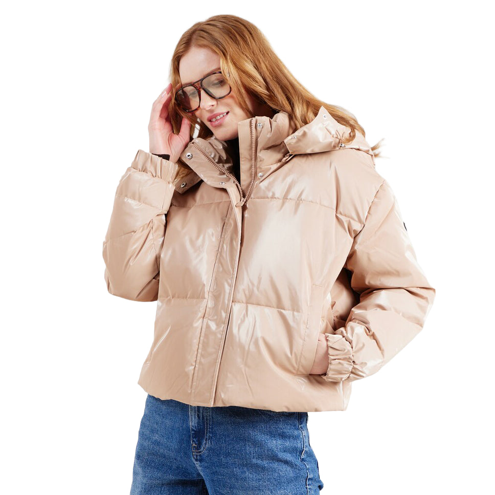 7W000808 AF14805 - Giacche - EMPORIO ARMANI - EA7 WOVEN - Tessuto Lucido - Nero & Avorio - Bomber - Abbigliamento Autunno Inverno