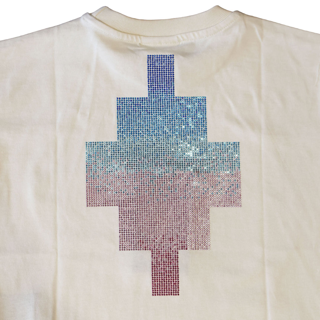 T-SHIRT MARCELO BURLON COUNTY OF MILAN BLACK JUNIOR GIRL