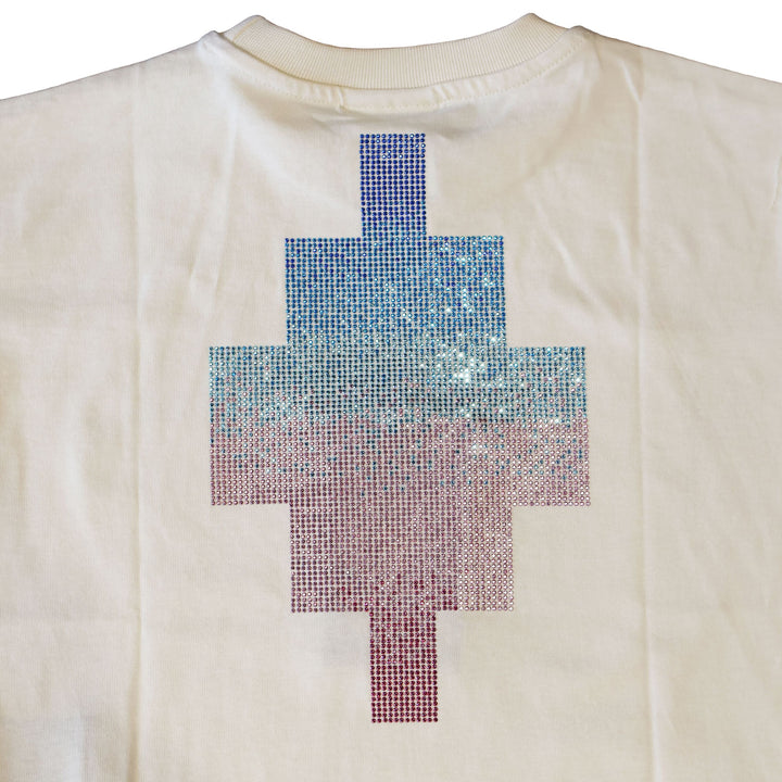 T-SHIRT MARCELO BURLON COUNTY OF MILAN BLACK JUNIOR GIRL