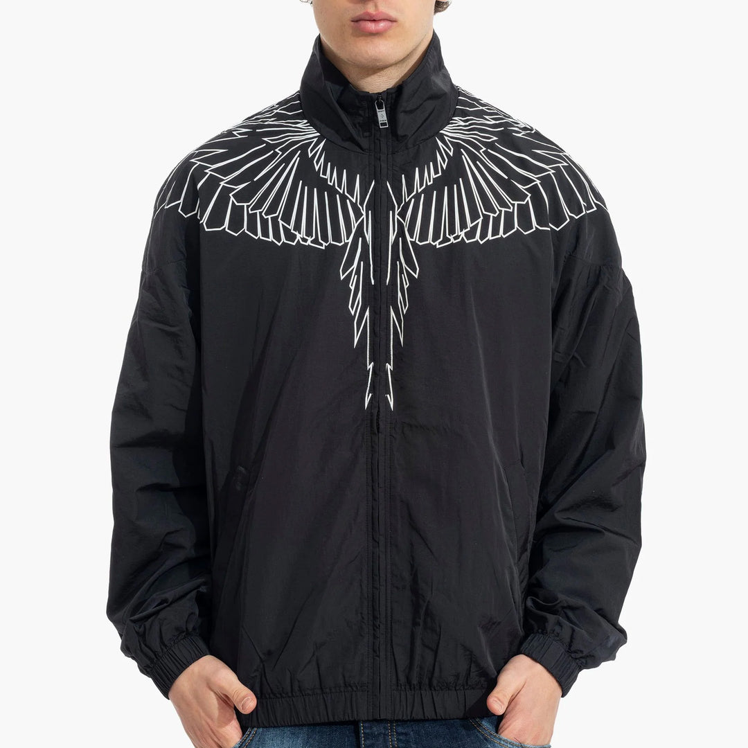 GIACCA A VENTO MARCELO BURLON WINGS WINDBREAKER BLACK