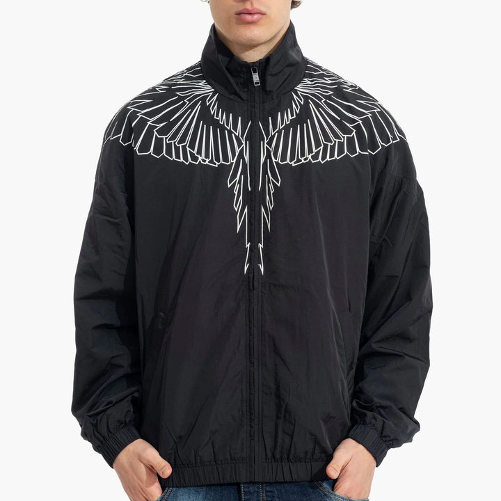 GIACCA A VENTO MARCELO BURLON WINGS WINDBREAKER BLACK