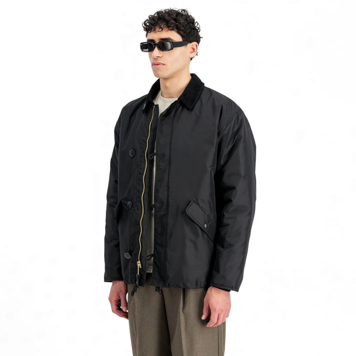 F258129 - Giacche - Alpha Industries - BOMBER UOMO - MA-1 STYLE - NERA - DESIGN RESISTENTE - REMOVE BEFORE FLIGHT - Abbigliamento Autunno/Inverno