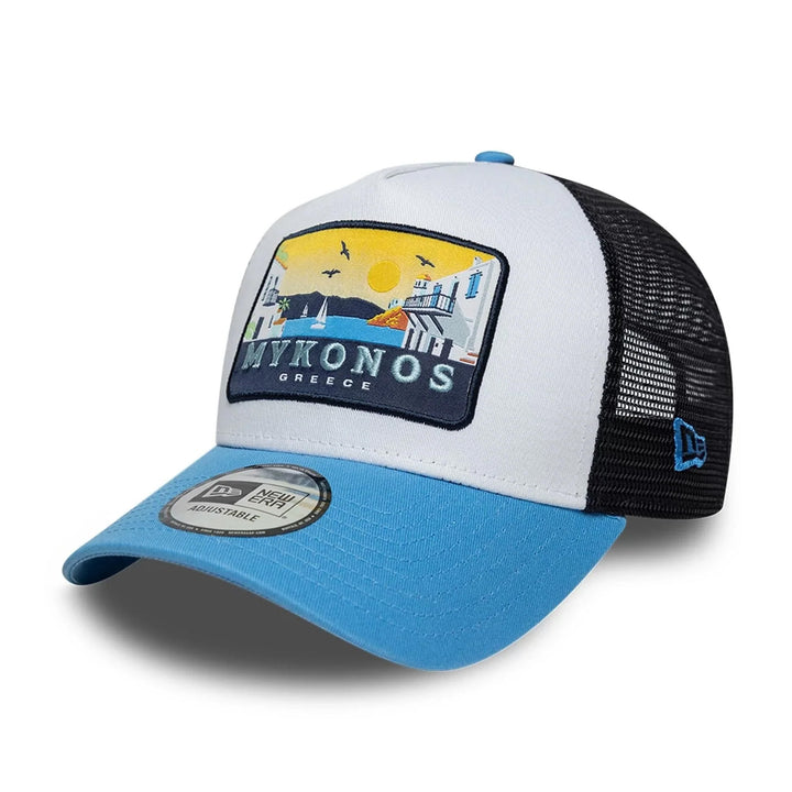 CAPPELLINO TRUCKER NEW ERA 9FORTY A-FRAME "GREETINGS FROM MYKONOS"