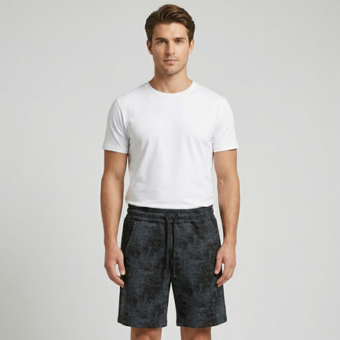 BERMUDA UOMO DROP SEASON 2 SWEATSHORTS BLACK STONE WASH