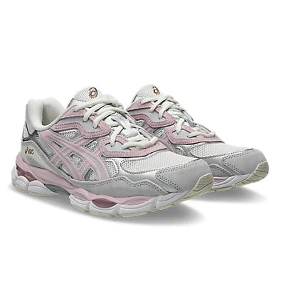 1203A383 - Scarpe - Asics - Uomo - Bianco/Grigio - SNEAKER GEL-NYC - Retro-Running - Mesh Bianco - Scuola - Swoosh - Comfort
