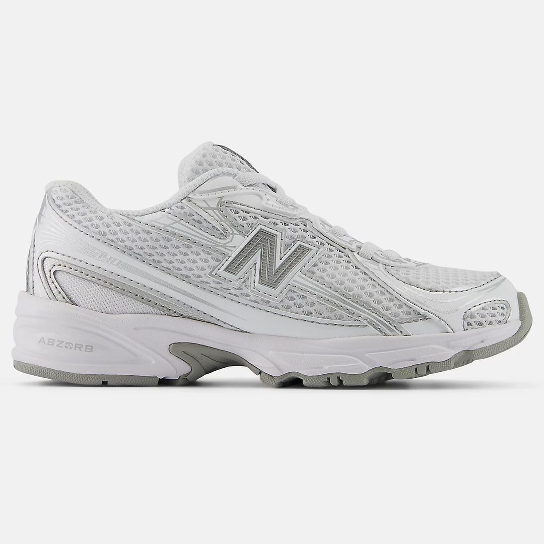 SNEAKERS NEW BALANCE 740 KIDS BIANCO ARGENTO BAMBINI E RAGAZZI
