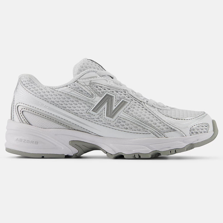 SNEAKERS NEW BALANCE 740 KIDS BIANCO ARGENTO BAMBINI E RAGAZZI