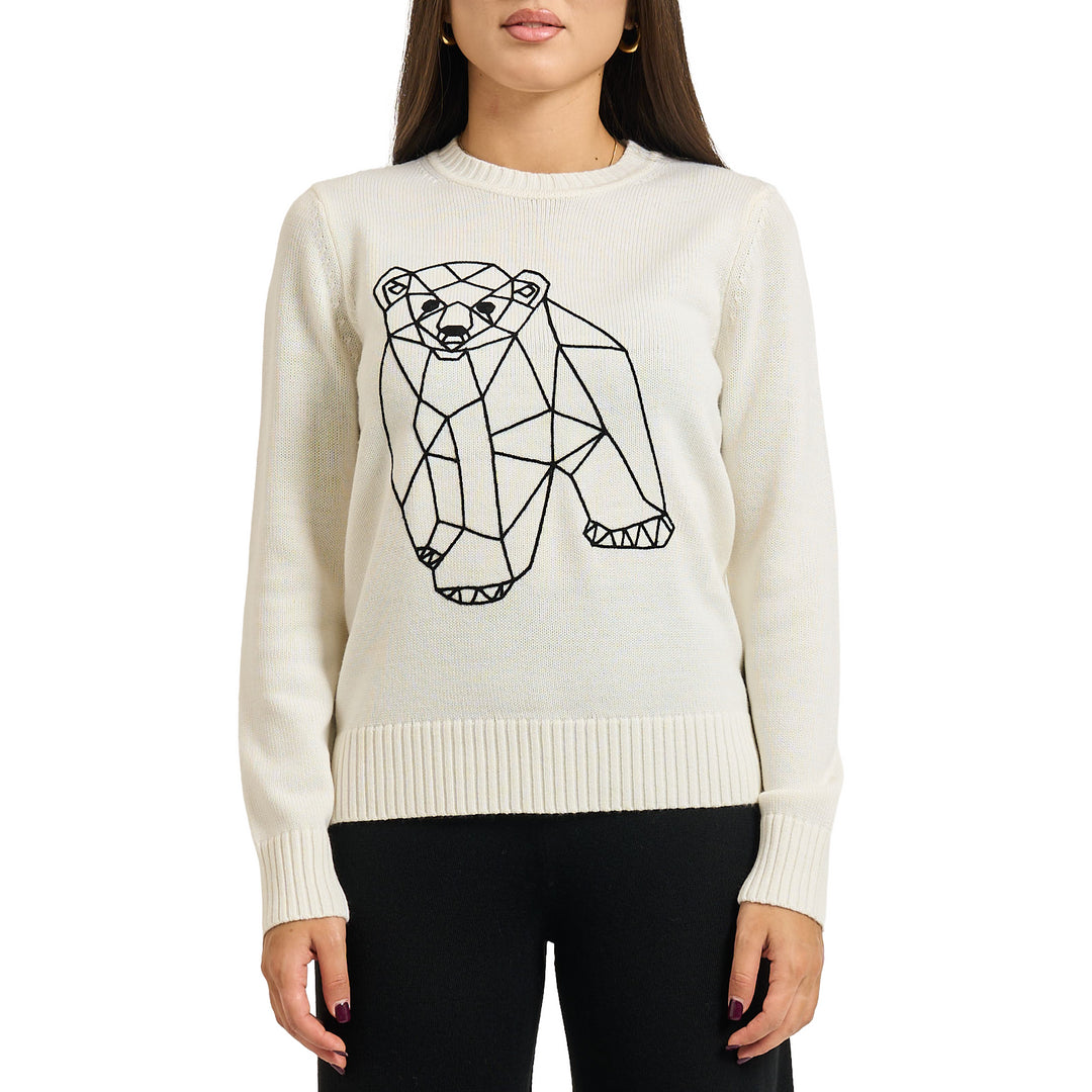 7W000700 AF17574 - Felpe - EMPORIO ARMANI - Maglia Lana - Nero & Beige - Maglione Girocollo - Caldo - Confortevole - Look Sportivo - Abbigliamento Autunno Inverno