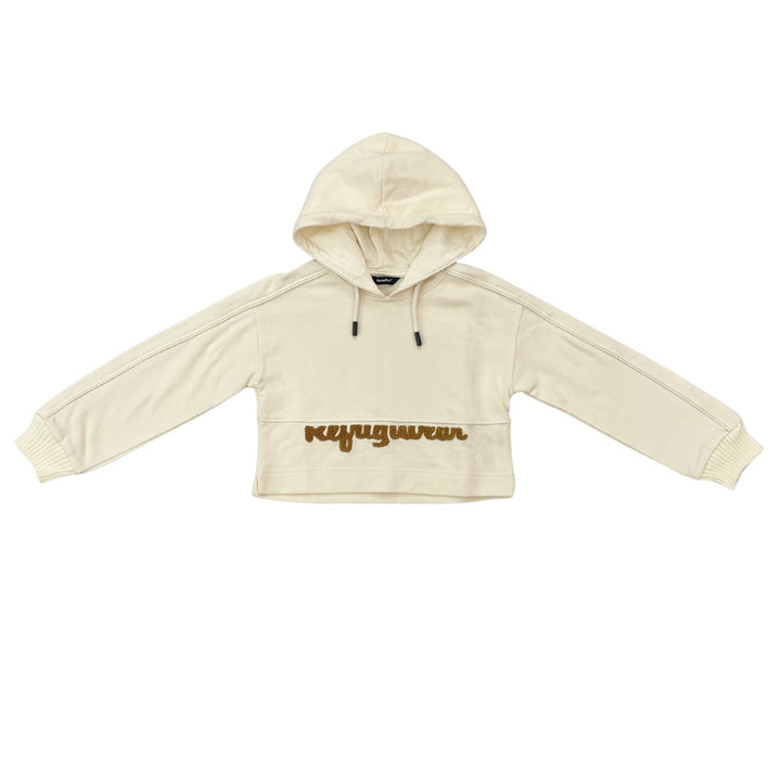 RG1457W25 - FELPA REFRIGIWEAR CROPPED HOODIE CREMA – BAMBINA E RAGAZZA (4-16 ANNI)
