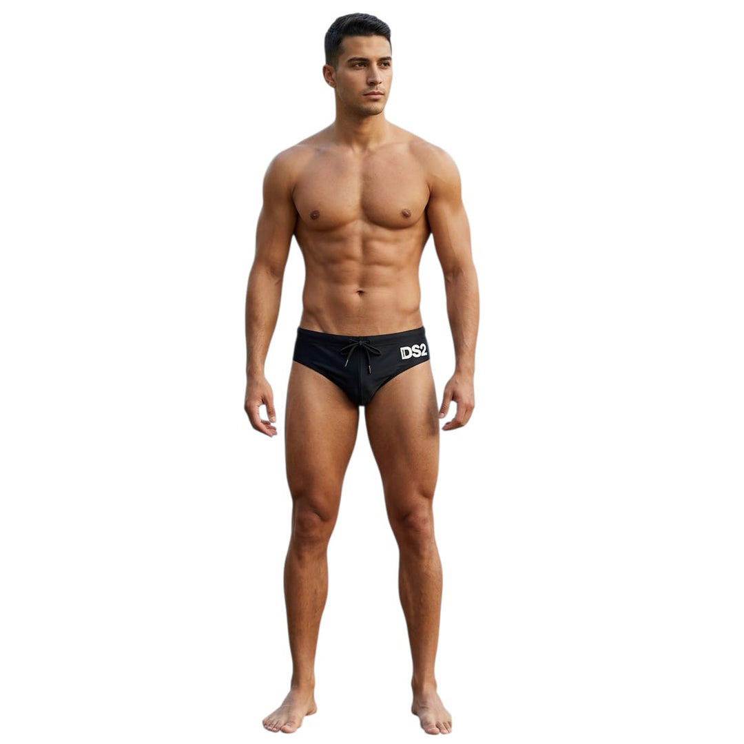 SLIP MARE UOMO DROPSEASONS2 CON LOGO A CONTRASTO