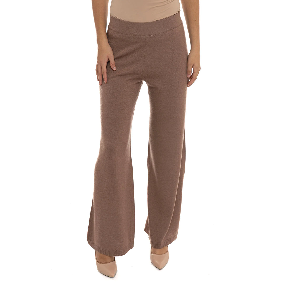 7W000778 AF17576 - Pantaloni - EMPORIO ARMANI - Nero / Marroncino - Comfort & Versatilità - Look Casual Chic - Abbigliamento Autunno Inverno