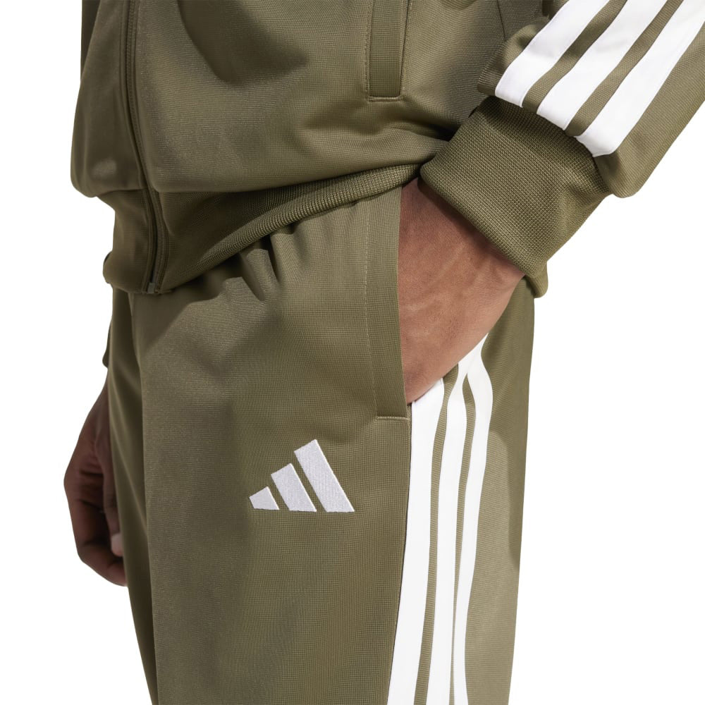 TUTA ADIDAS BASIC 3-STRIPES TRICOT JW6226 UOMO VERDE