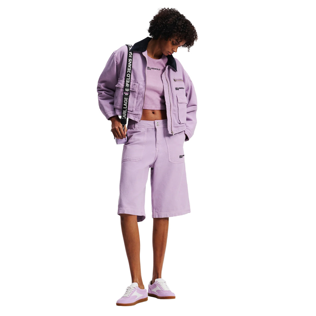 A3W10127 - Pantaloncini - Donna - KARL LAGERFELD - Lavanda - Casual - Sportivo