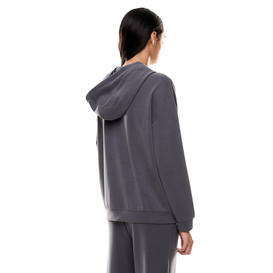 7W000192 AF12643 - Felpe - EMPORIO ARMANI - Con Cappuccio - CORE LADY - Interlock Modal Strech - Abbigliamento Autunno Inverno