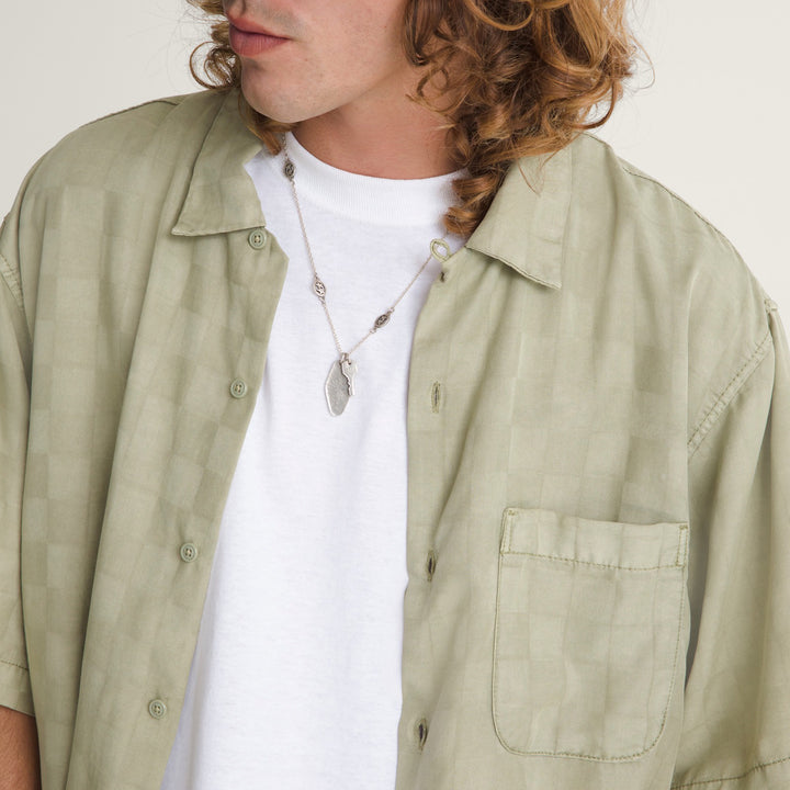 CAMICIA UOMO VANS VAN DOREN CHECK CAMP VERDE SALVIA