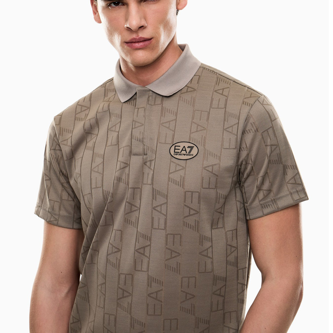 POLO UOMO EA7 EMPORIO ARMANI MONOGRAMMA VERTICALE