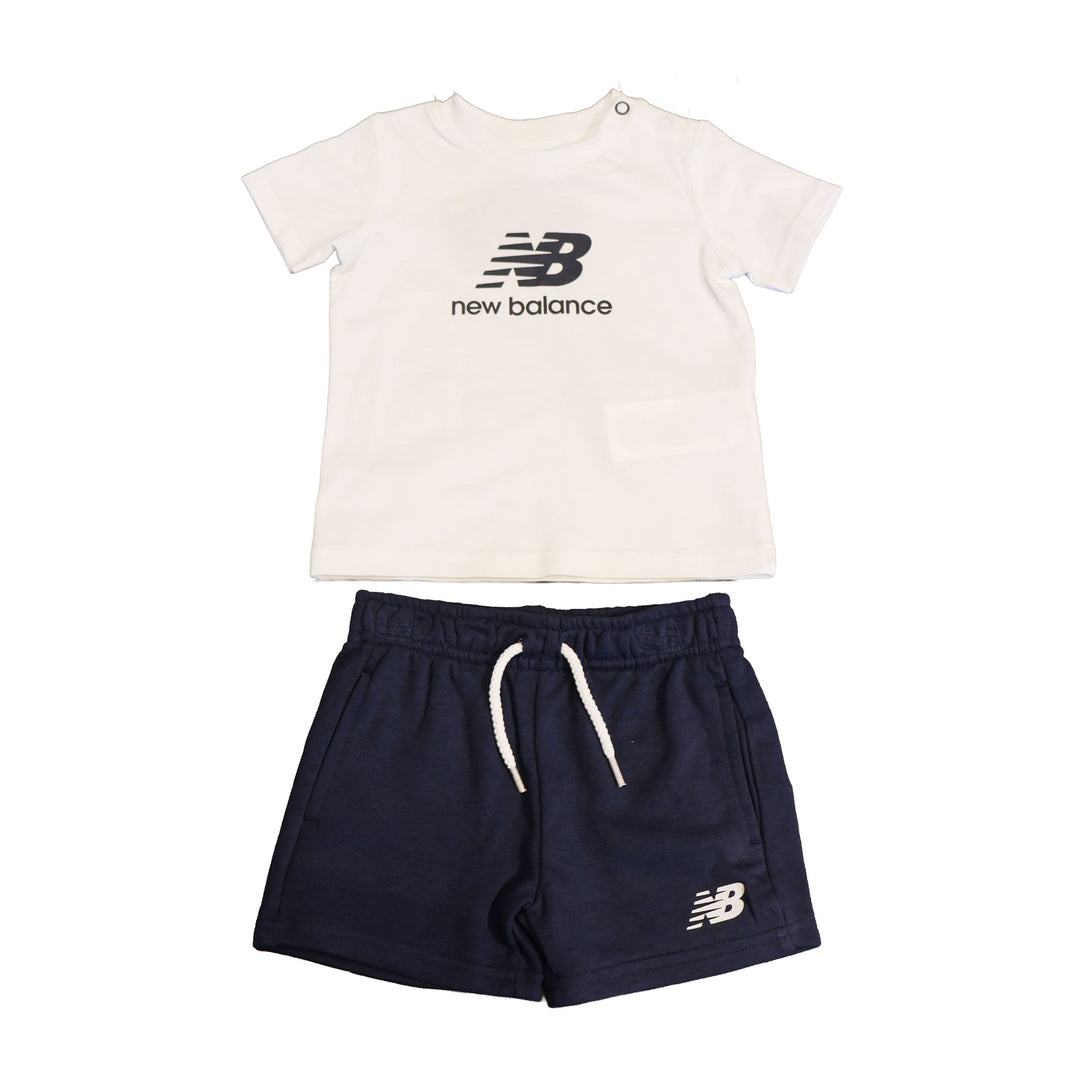 COMPLETINO NEW BALANCE STACKED LOGO TEE & SHORT SET