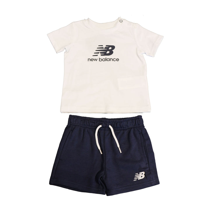 COMPLETINO NEW BALANCE STACKED LOGO TEE & SHORT SET