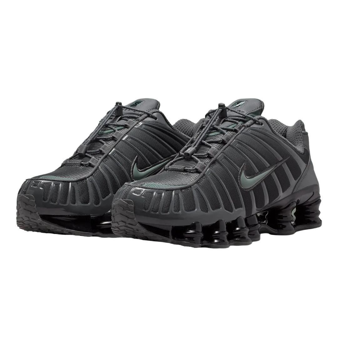 NIKE NIKE SHOX TL SNEAKER UOMO IM5998-068 – GRIGIO FERRO NERO CON DETTAGLI CLAY GREEN