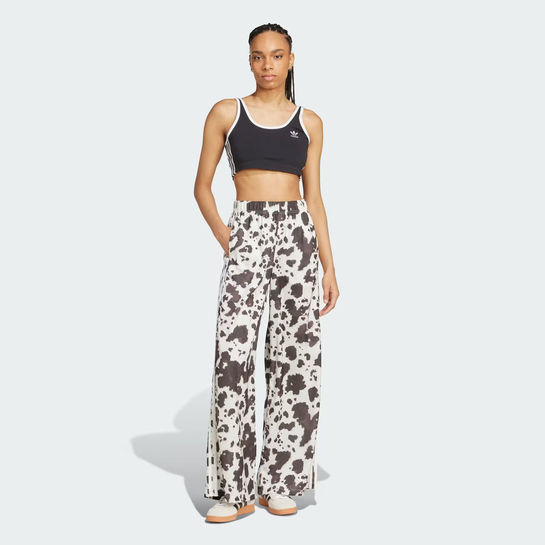 PANTALONI ADIDAS ORIGINALS SATIN WIDE LEG ANIMALIER DONNA KA2668