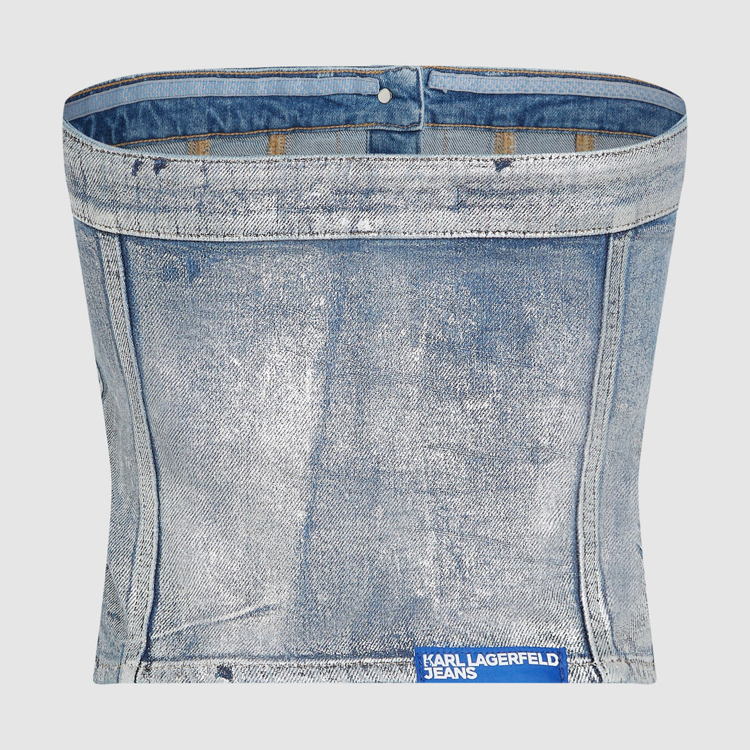 TOP KARL LAGERFELD JEANS COATED BLUE KLB1W11023 B1W11023 WOMEN