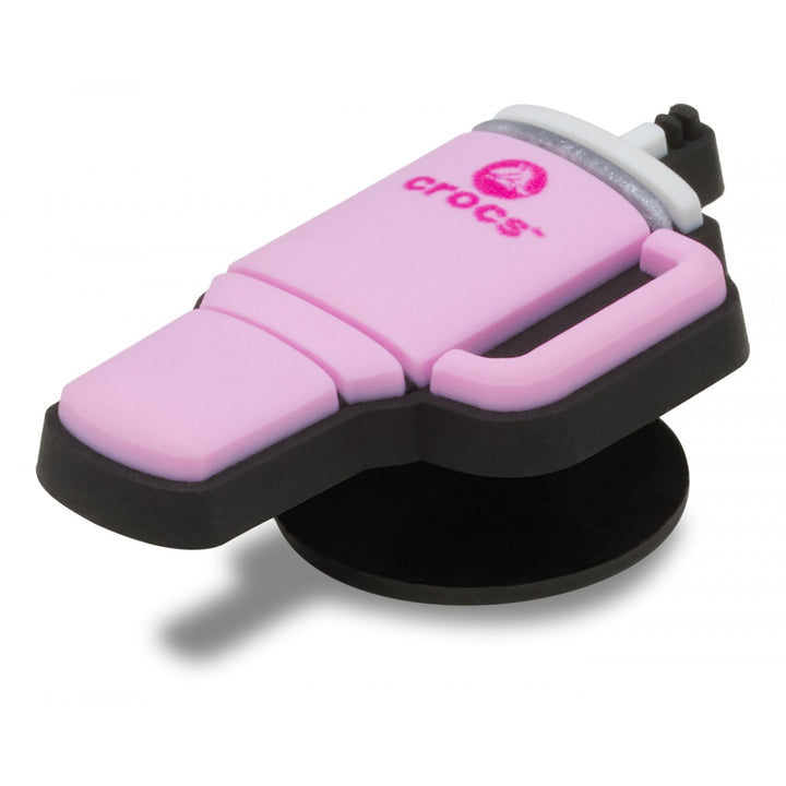 CHARM CROCS JIBBITZ™ PINK WATER BOTTLE