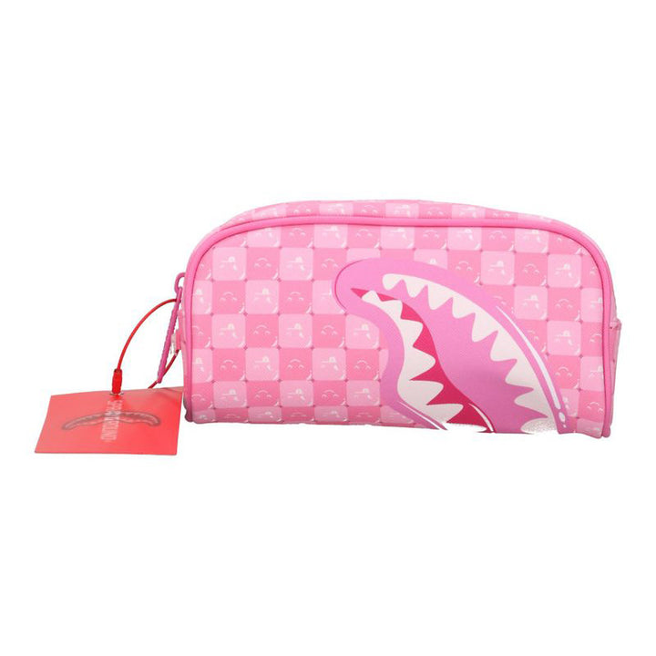 ASTUCCIO POCHETTE UNISEX SPRAYGROUND PINK NEW CHECK FACES ROSA