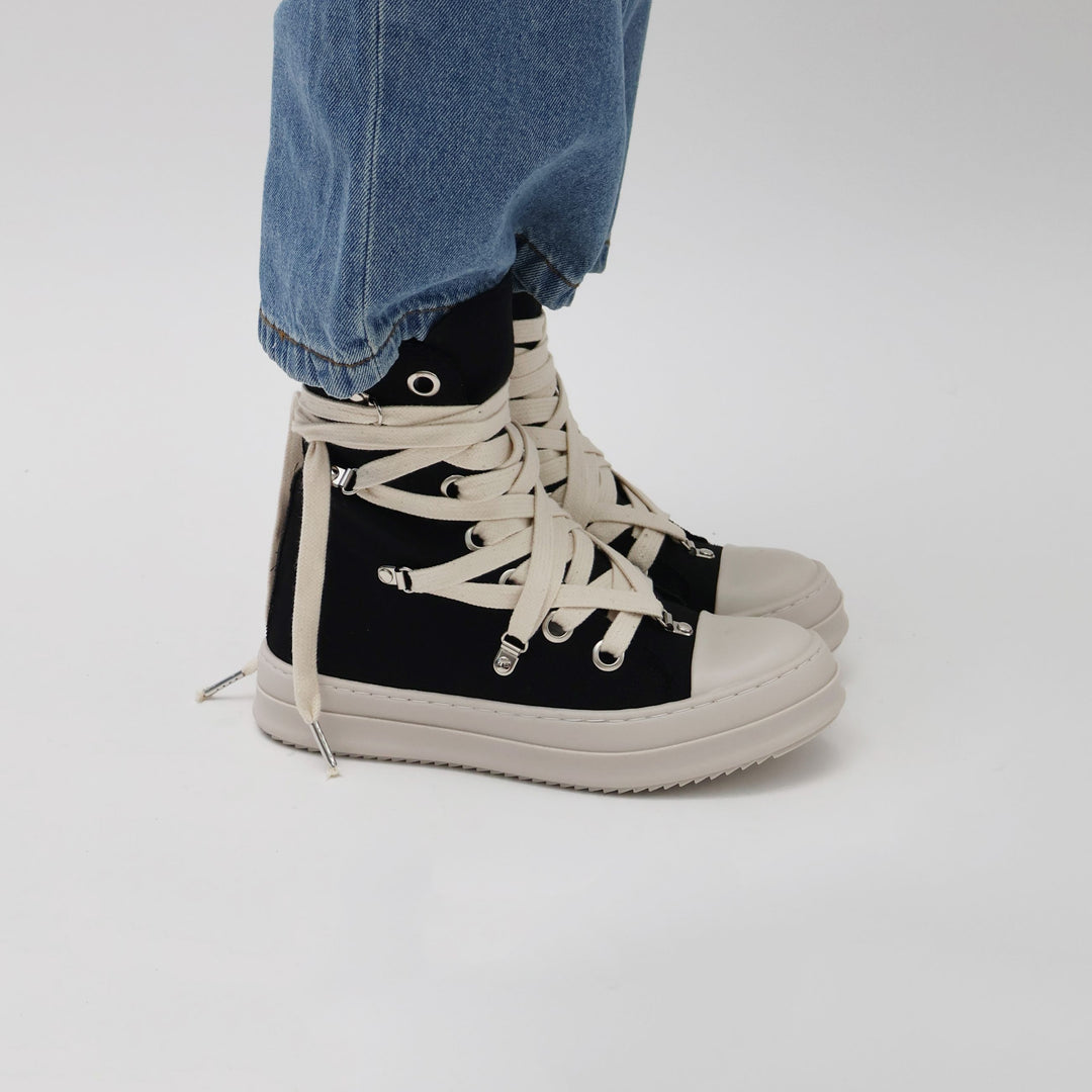 SNEAKERS THEATER TELA GANCI HIGH-TOP BLACK/BEIGE