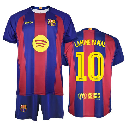 BC19E - Completi - Ragazzi - F.C. BARCELONA - HOME KIT - BLAUGRANA - LAMINE YAMAL 10 - Maglia & Pantaloncini