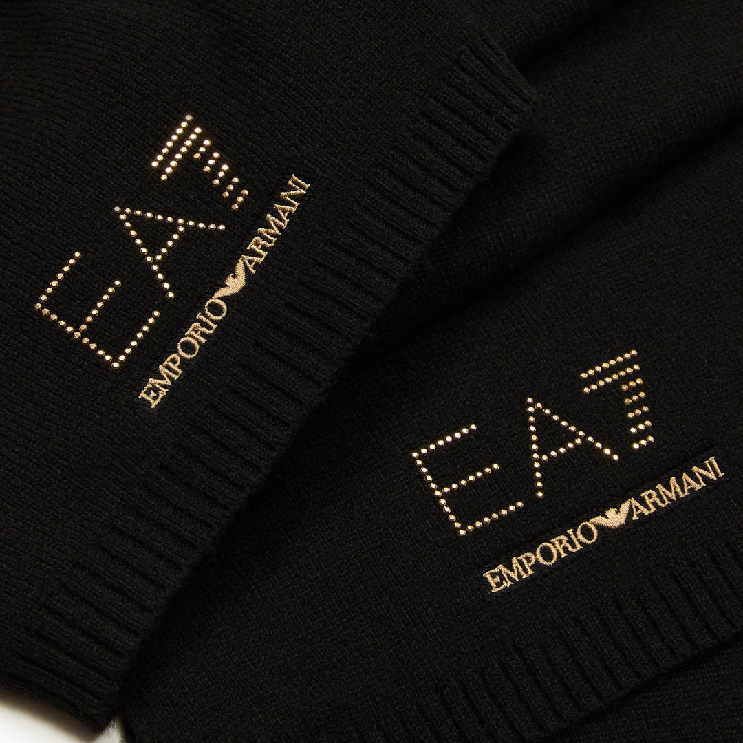 7W000717 AF16843 - Cappelli - Donna - EMPORIO ARMANI - Sciarpa & Berretto - Set Completo - EA7 EVOLUTION - Lavorato A Maglia - Tessuto Caldo & Confortevole - Look Sportivo Classico - Accessori Autunno Inverno