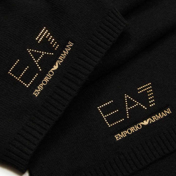7W000717 AF16843 - Cappelli - Donna - EMPORIO ARMANI - Sciarpa & Berretto - Set Completo - EA7 EVOLUTION - Lavorato A Maglia - Tessuto Caldo & Confortevole - Look Sportivo Classico - Accessori Autunno Inverno