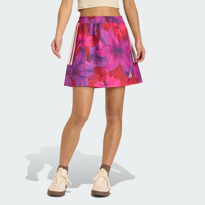 MINIGONNA DONNA ADIDAS X FARM RIO MULTICOLOR ROSA